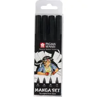 Sakura Manga Pigma Sensei Black 4er-Set