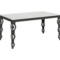 Itamoby Ausziehbarer Tisch 90x160/420 cm Karamay Evolution Gestell Weiß Esche Anthrazit