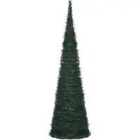 Syfax Künstlicher Pop-Up-Weihnachtsbaum mit Beleuchtung Grün 150 cm