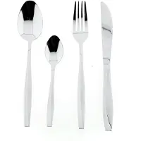 Almina 84 teiliges Besteckset mit Design Essbesteck Edelstahl 18/10 für 12 Personen