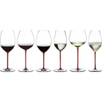 Riedel 4900/15R, Universelles Weinglas, Standard-Glas, Kristall, Glas, Transparent, Rot, Einfarbig, 409 ml