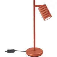 Sollux Tischlampe KARBON roter Ocker 1xGU10 10W Aluminium 43x19.5x14.5cm