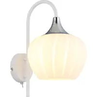 Globo Lighting Wandleuchte Metall weiß matt, 1x E27