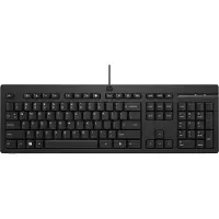 HP 125 Kabelgebundene Tastatur, Volle Größe (100%), Kabelgebunden, USB, Schwarz