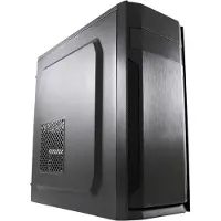 LC-Power 7036B, Midi Tower, PC, Schwarz, ATX, micro ATX, Mini-ITX, Metall, Kunststoff, 14,5 cm