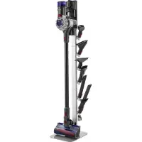 Vevor Staubsaugerständer 126 cm, kompatibel mit Dyson G5 V15 V12 V11 V10 V8 V7 V6 Serie Standstaubsaugern & Zubehör, Bodenständer, Halterung mit 6 Haken & rutschfesten Fußpolstern, Silber