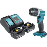 Makita DML 808 SG Akku Handstrahler 14,4 / 18 V 190 lm LED + 2x Akku 6,0 Ah + Ladegerät