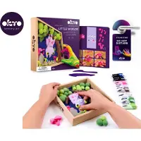 Okto "Kleine Welten" DIY Tonset 21x21 cm. Fledermauskunst
