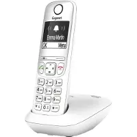 Gigaset AE690, Analoges/DECT-Telefon, Kabelloses Mobilteil, Freisprecheinrichtung, 100 Eintragungen, Anrufer-Identifikation, Weiß