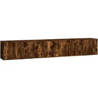 vidaXL TV-Wandschränke 3 Stk. Räuchereiche 80x34,5x40 cm
