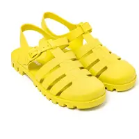 Brasileras Damen Zehensandalen mit rutschfester Sohle bequem schuhe strand/schwimmbad/stadt gelb 39 EU - UBSIP