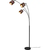 TRIO Stehleuchte Taupe Gold