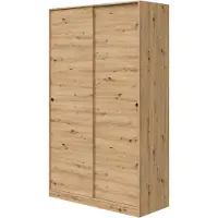 Dmora Kleiderschrank Waterbury, 120x 50h200 cm, Eichenknoten