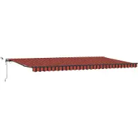 Syfax Markisenstoff Orange und Braun 600 x 300 cm Polyester