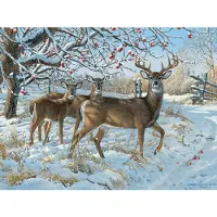 Cobble Hill Puzzle Hirsche im Winter 500 Teile