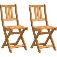 vidaXL "Sale 2026" Gartenstuhl 2 pcs Öl-Natur 40 x 42 x 85 cm Massivholz Akazie - Cloris DesignMöbel 3293939