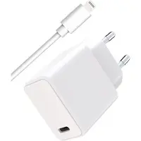 Wow , 20W USB-C Ladegerät mit 1m USB-C-Lightning-Kabel, Weiß