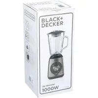 Black & Decker BXJB1000E, Kochmixer, 1,5 l, Pulsfunktion, Eis-Crusher, 1000 W, Schwarz, Transparent