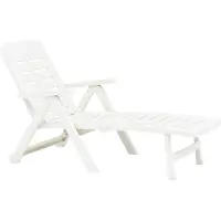 vidaXL "im Sonderangebot"Klappliege/Sonnenliege HOMMIE - Gartenliege - Gartenmöbel - Kunststoff Weiß - 72x189x96 cm DEMöbel 5761150