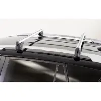 Menabo Alu Relingträger Sherman 120 kompatibel mit für VW Golf VII Variant (Kombi) ab 2013 Schloss