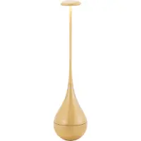 Zafferano Dondolina - Wiederaufladbare IP65-LED-Tischlampe, kabellos, Touch-Dimmer - italienisches Design, Farbe Gold
