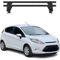 Menabo Dachträger Grundtäger für Ford Fiesta 2008-2013 50kg Alu Schwarz 2 tlg