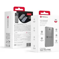 Forcell Powerbank kompatibel mit MagSafe F-Energy SuperSlim F10K8 QC4.0 PD3.0 15W 10000 mAh grey