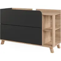 Vicco Waschbeckenunterschrank Karen Sonoma/Anthrazit 100 x 65 cm mit 2 Schubladen, Model 54688