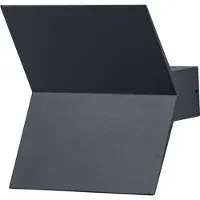 Osram ENDURA STYLE BAT Außenwandleuchte, LED-Wandleuchte mit indirektem Licht, warmweiß, 3000K, Aluminium, IP44, 9,5W