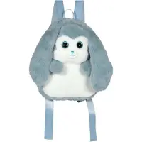 GIPSY TOYS Plüschrucksack – Blau-weißes Kaninchen, 30 cm