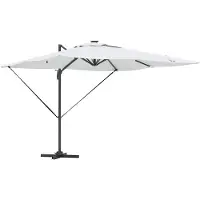 Syfax Sonnenschirm Sand 286 x 284 x 270 cm Aluminium und Polyester