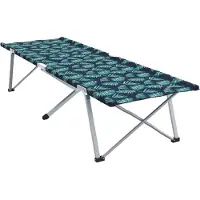 Syfax Klapp Schlafbett fürs Camping Blatt Wald 194 x 62,5 x 42,5 cm