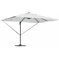 Syfax Sonnenschirm Sand 352 x 251 x 265 cm Polyester und Aluminium