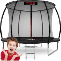 Neo-Sport 8ft/252cm profiliertes Gartentrampolin mit Innennetz