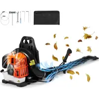 StarTech.com Rucksack-Laubbläser 52 CC - 2-Takt Benzin Laubbläser - 480 CFM Luftvolumen - Leicht und leistungsstark - Ideal für Gartenpflege