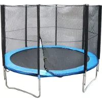 Springos Trampolin-Set mit Schutznetz 366 cm