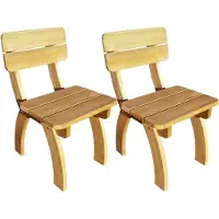 vidaXL Möbel Gartenstühle 2 Stk. Imprägniertes Kiefernholz - Gartenstühle 273755