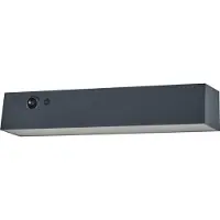 Osram Solar-Wandlampe ENDURA STYLE SHORE, grau, Sensor, IP54 dimmbar, alu / grau / zink, Kunststoff, Modern, Wandleuchte außen