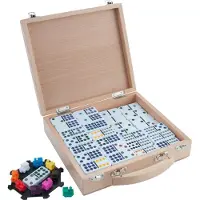 Longfield Domino D12 Mexican Train – Holzbox – 91 Steine