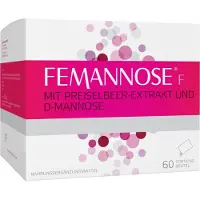 MCM Klosterfrau GmbH, Deutschland Femannose F Trinkgranulat mit je 2000 mg D-Mannose Pulver und 100 mg Preiselbeer-Extrakt, 60 St. Beutel