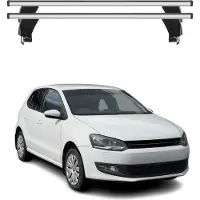 Menabo Dachträger Grundträger für VW Polo V 2009-2017 Alu 3-trg Silber ABE