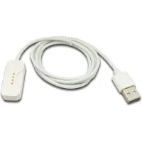 System-S USB 2.0 Kabel 100 cm Ladekabel für OnePlus Watch 2 Smartwatch in Weiß