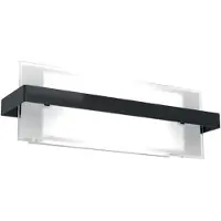 TOP LIGHT Toplight 2-flammige Cross-Wandleuchte mit E27-Fassung, schwarz-weiße Struktur, modernes Design 44x12x15cm
