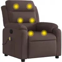 Sonstiges Massagesessel Dunkelbraun Stoff