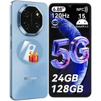 Blackview WAVE 10 Smartphone Ohne Vertrag, Android 16, 32+128GB,Dual SIM,120Hz, 6.88",32 MP, Live-Fotos, 5000 mAh, Face ID, WiFi 5G, Doke OS 5.0