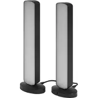 Osram SMART+ WiFi Tischlampe MOOD LIGHT, schwarz RGB CCT 2er dimmbar, schwarz, für Wohn- / Esszimmer, Kunststoff, Modern