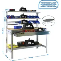 Simonwork (bancos De Trabajo) Bt1 Box Werkbank 1445x1510x760 Mm