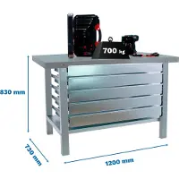 Simonwork (bancos De Trabajo) Bt6 Pro 5box Metallregal 830x1200x730 Mm