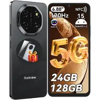 Blackview WAVE 10 Smartphone Ohne Vertrag, Android 16, 32+128GB,Dual SIM,120Hz, 6.88",32 MP, Live-Fotos, 5000 mAh, Face ID, WiFi 5G, Doke OS 5.0