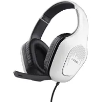 Trust Gaming GXT 418W Rayne Leichtes Gaming Headset für PC Xbox PS4 PS5 Switch Mobile, 50-mm-Treiber, 2-m-Kabel, 3,5-mm-Audioanschluss, Over-Ear Kopfhörer mit Kabel, Weiß